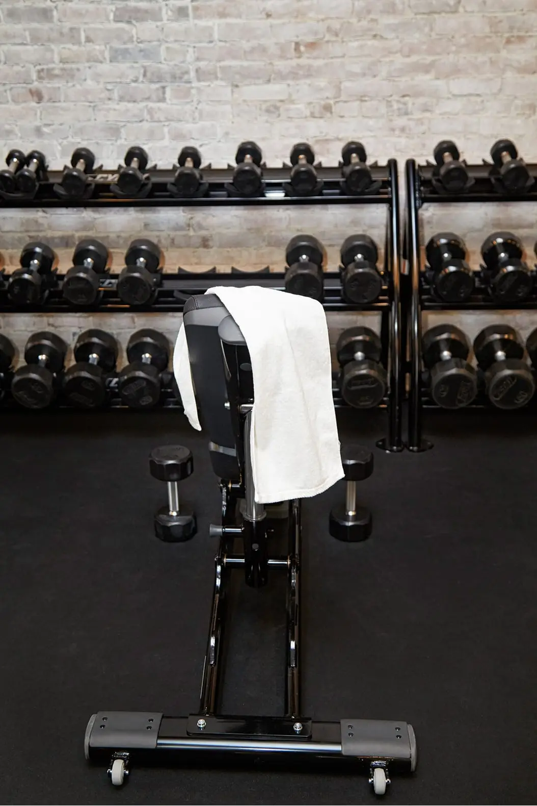 Dumbbell rack at The Studio