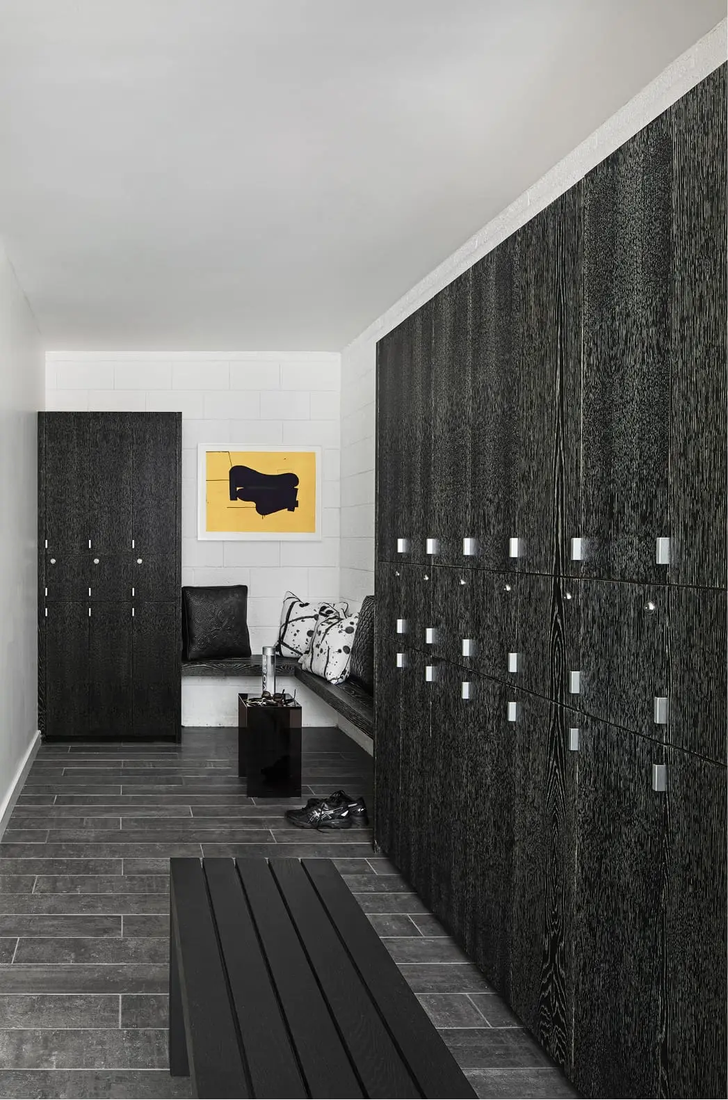 Locker room at The Studio